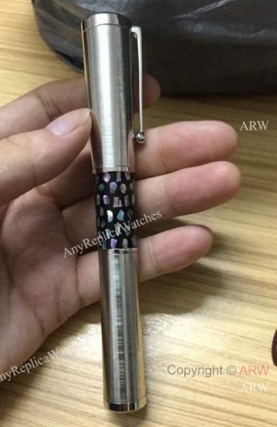 Stainless Steel Montblanc Gandhi Mahatma Silver Rollerball Pen